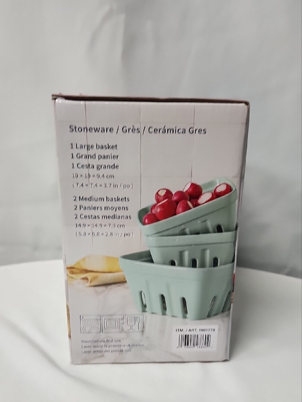 Over & Back Mint Green Multipurpose Storage Baskets - Set of 3 - Picture 3 of 5